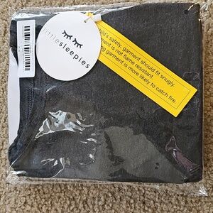 Little Sleepies Heather Black Cozy Two-Piece Longsleeve Pajama Set 2T